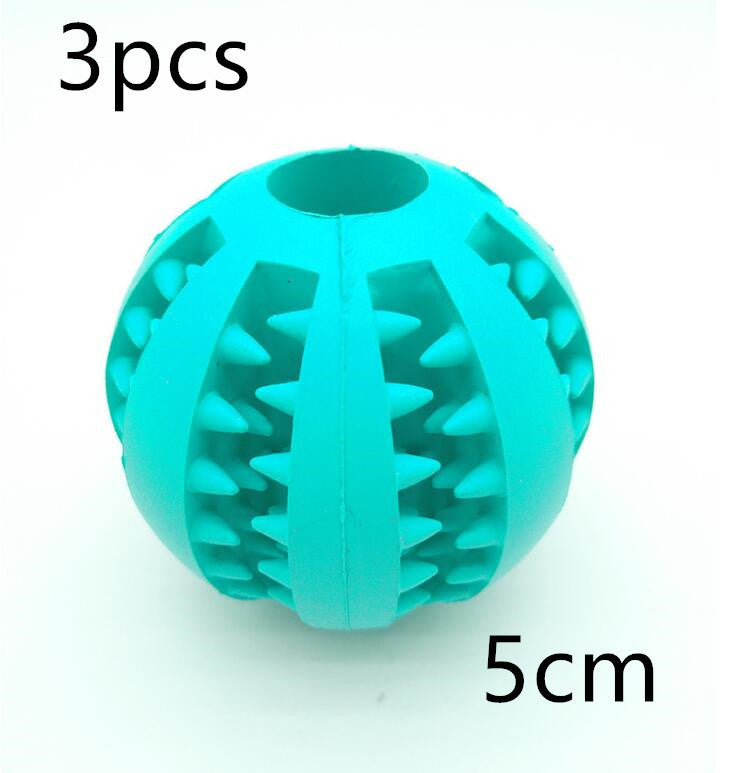 Pet Slow Feeder Dog Toy Cute Funny Rubber Dog Ball Toy