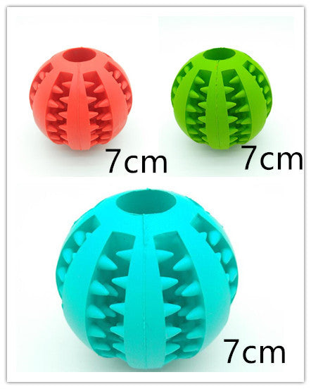 Pet Slow Feeder Dog Toy Cute Funny Rubber Dog Ball Toy