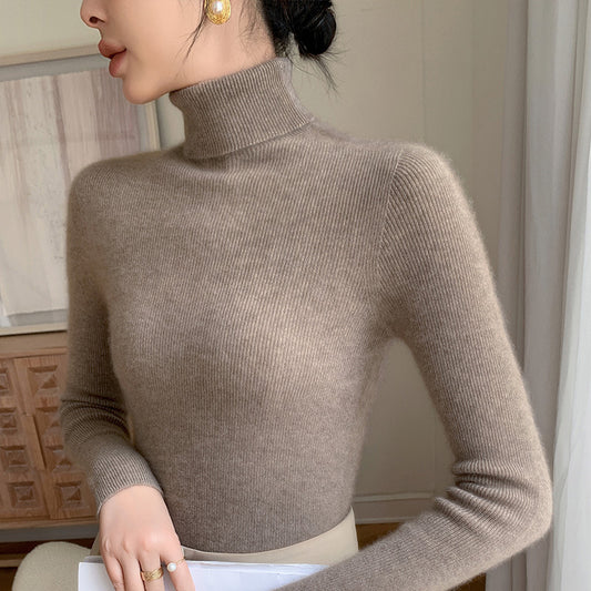 Autumn And Winter Pullover Inner Bottoming Shirt Tight Stretch Women's