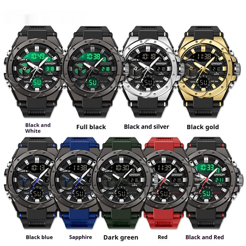 Multifunctional Outdoor Luminous Waterproof Electronic Watch