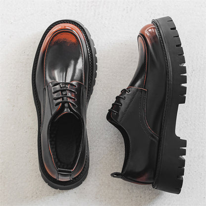 Men's Thick-soled Height-increasing Casual Leather Shoes