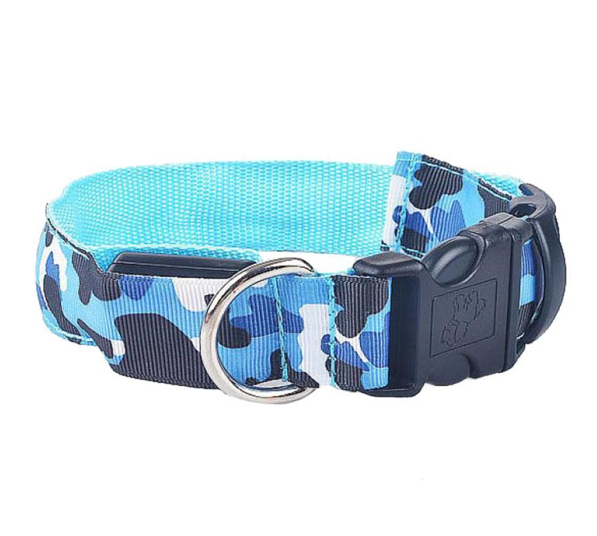 Camouflage pet supplies luminous dog collar