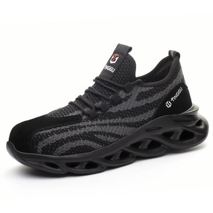 Labor Protection Shoes Made Of Fly Woven Mesh Fabric Are Lightweight And Breathable