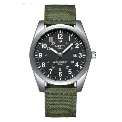 Lightweight Nylon Watchband Men's Watch