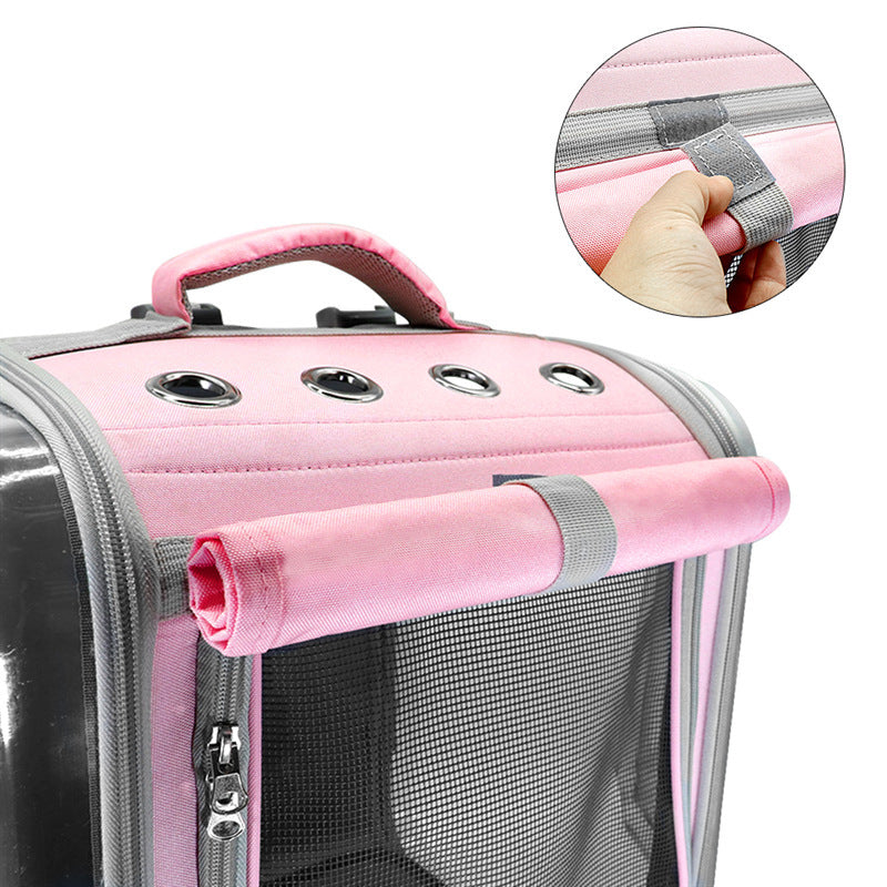 Pet Cat Carrier Backpack Breathable Cat Travel Outdoor Shoulder Bag For Small Dogs Cats Portable Packaging Carrying Pet Supplies