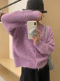 Loose New Casual Round Neck Sweater Coat For Women