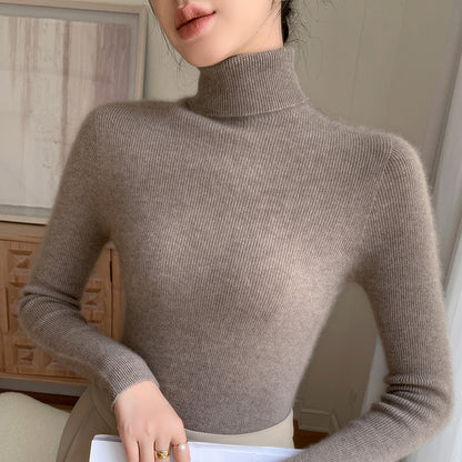 Autumn And Winter Pullover Inner Bottoming Shirt Tight Stretch Women's