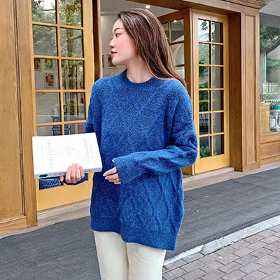 Thick Loose And Lazy Style Knitted Sweater