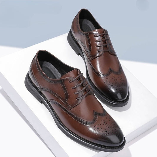 Fashion New Brogue Leather Shoes Men