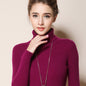 Women's Turtleneck Sweater Slim-fit Lapel Thickening Knitted Bottoming Shirt