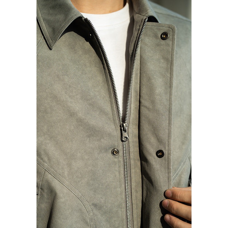 Twill Windproof Jacket Men's Spring Leisure Coat