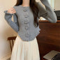 Inner Flower Long Sleeve Sweater Bottoming Shirt Top