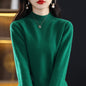 Loose Slimming Thickened New Wool Women's Half Turtleneck Knitted Sweater