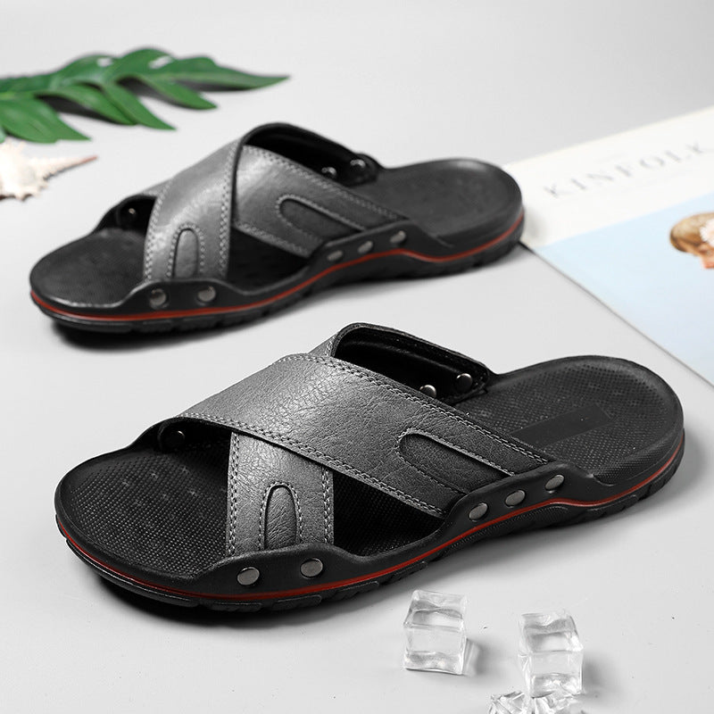 Plus Size Men's Beach Sandals Outdoor