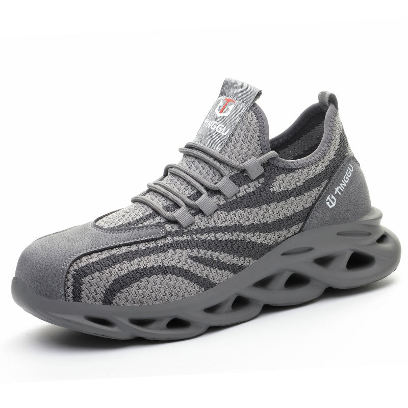 Labor Protection Shoes Made Of Fly Woven Mesh Fabric Are Lightweight And Breathable