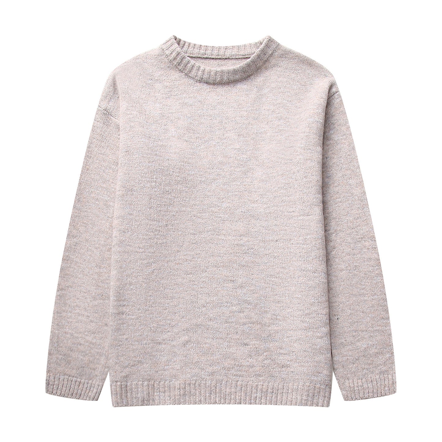 Autumn New European And American Style Round Neck Pullover Sweater