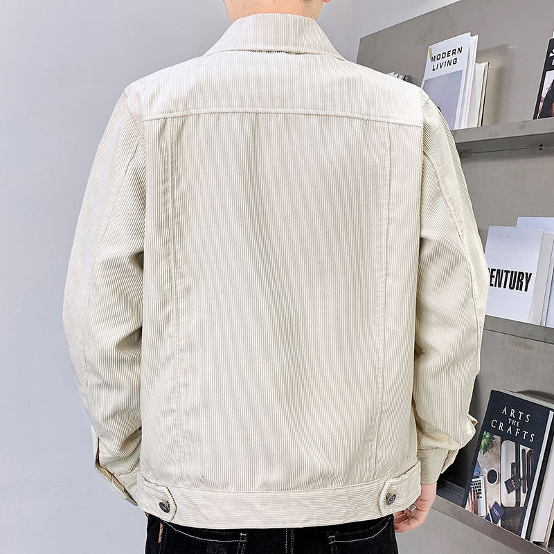 Corduroy Jacket Men's Spring Autumn And Winter Thickened